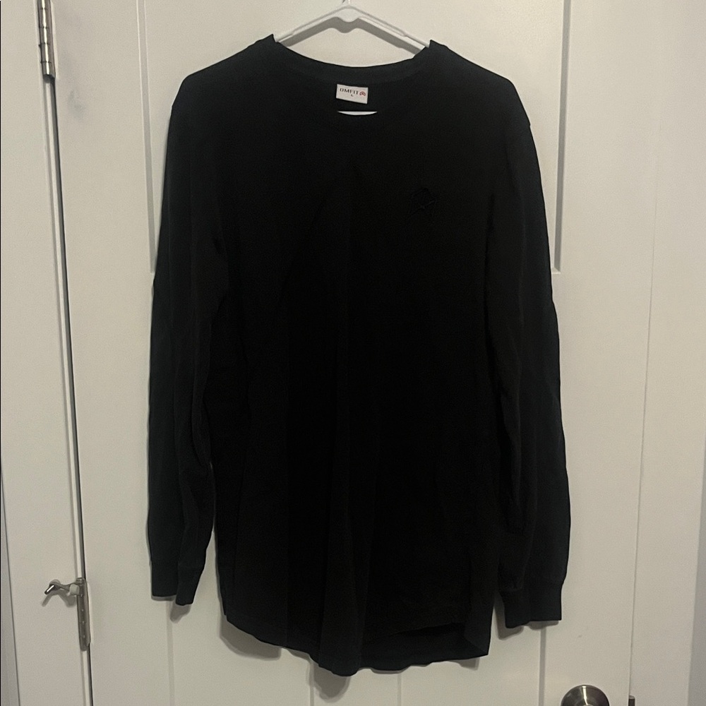 BMFit Men's Classic Black Long Sleeve Tee Large Raw Gear Lift